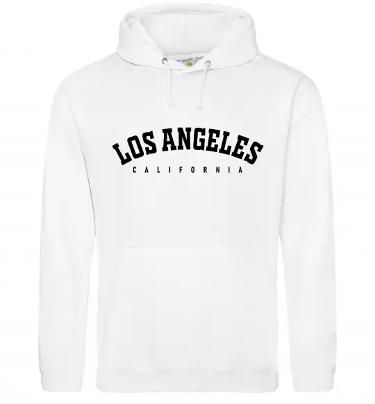 Мужская толстовка (худи) California LA Белый фото