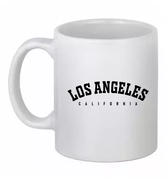 Чашка керамічна California LA Білий фото
