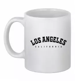 Чашка керамическая Los Angeles city Белый фото
