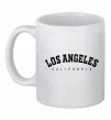 Чашка керамічна California LA Білий фото