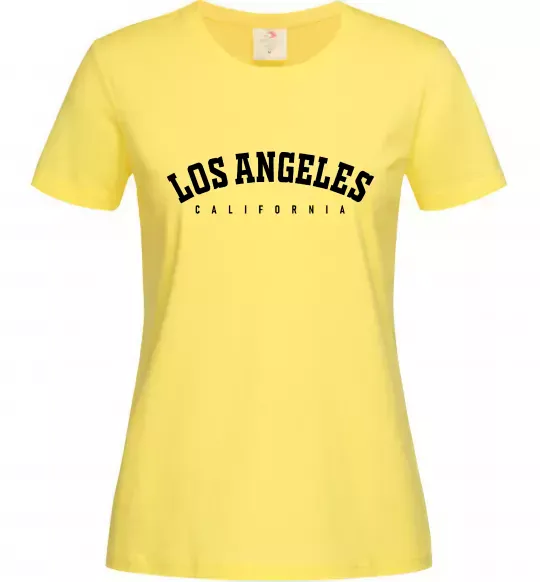 Жіноча футболка California LA Лимонний фото