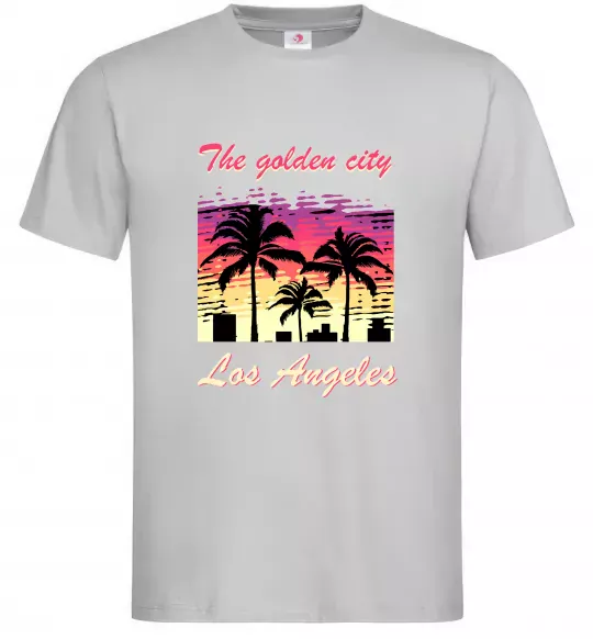 Мужская футболка Los Angeles Golden City Серый фото
