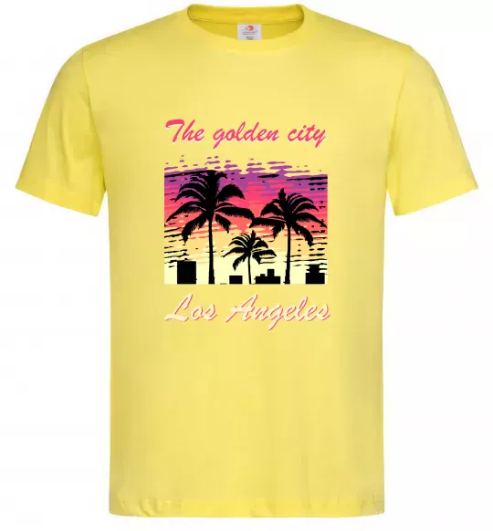 Мужская футболка Los Angeles Golden City Лимонный фото
