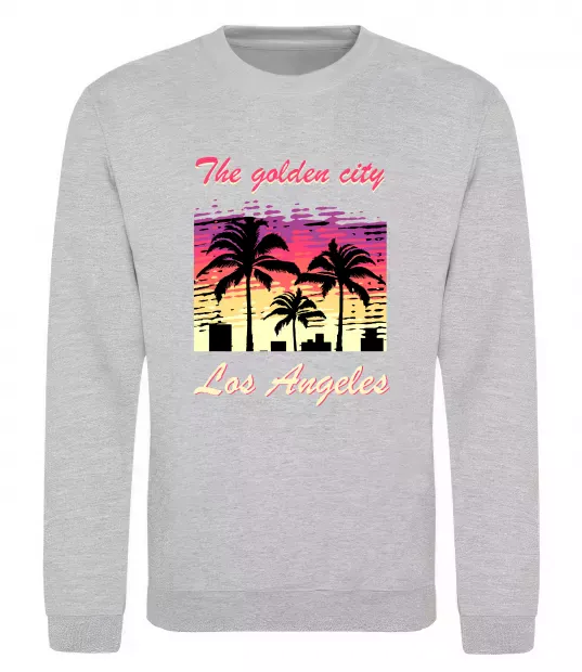 Світшот Los Angeles Golden City Сірий меланж фото