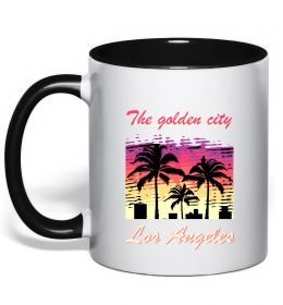 Чашка з кольоровою ручкою Los Angeles Golden City Чашка з кольоровою ручкою Los Angeles Golden City