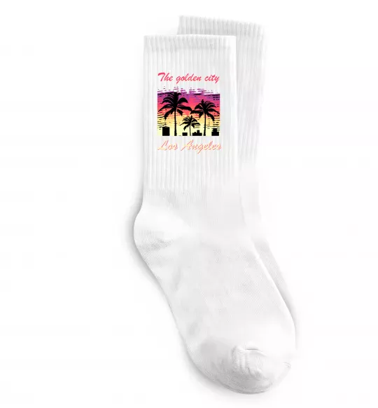 Шкарпетки Los Angeles Golden City Білий фото