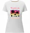 Женская премиум футболка Los Angeles Golden City Белый фото