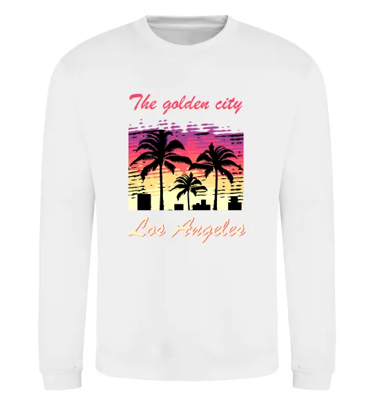 Свитшот Los Angeles Golden City Белый фото