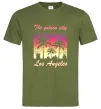 Мужская футболка Los Angeles Golden City Оливковый фото