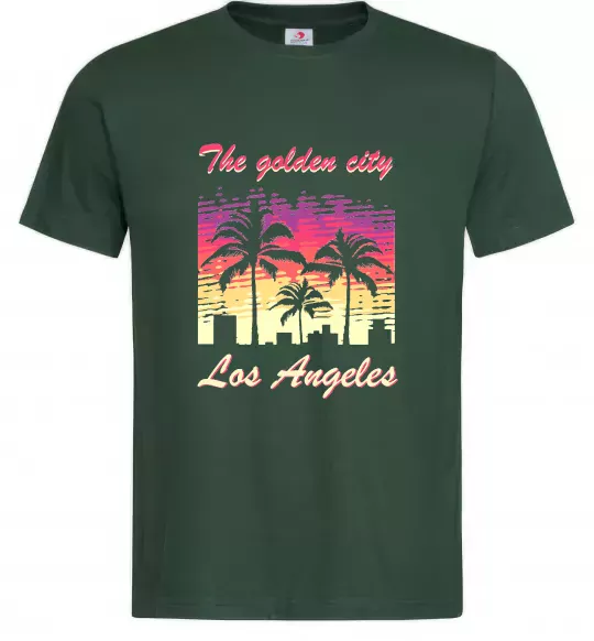 Мужская футболка Los Angeles Golden City Темно-зеленый фото