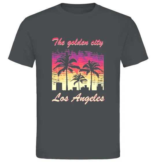 Мужская футболка Los Angeles Golden City Графит фото