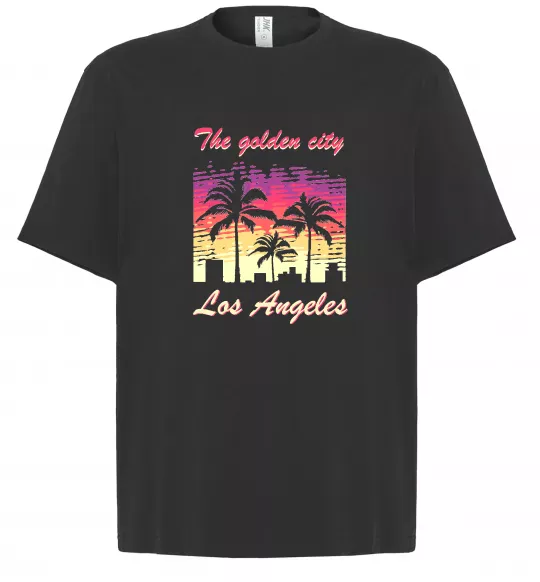 Футболка Оверсайз Los Angeles Golden City Черный фото