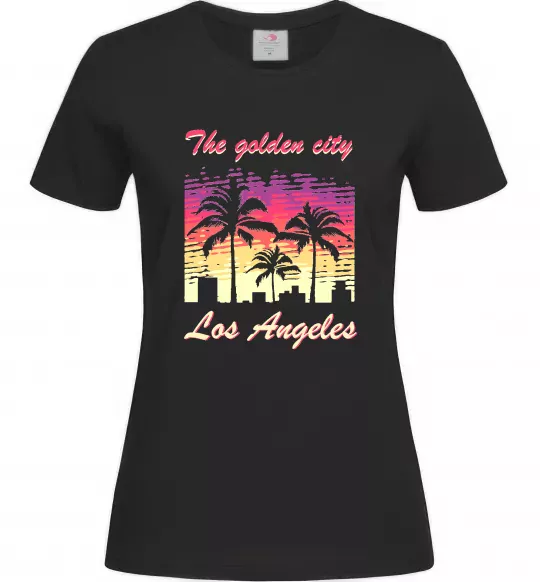 Женская футболка Los Angeles Golden City Черный фото