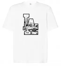 Футболка Оверсайз Los Angeles Golden City Белый фото