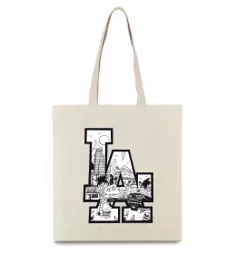 Эко-сумка LA Бежевый фото