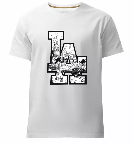 Чоловіча преміум футболка LA darkside Білий фото