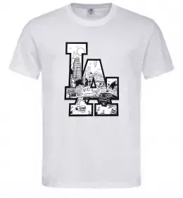 Мужская футболка LA darkside Белый фото