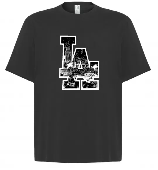 Футболка Оверсайз LA darkside Чорний фото