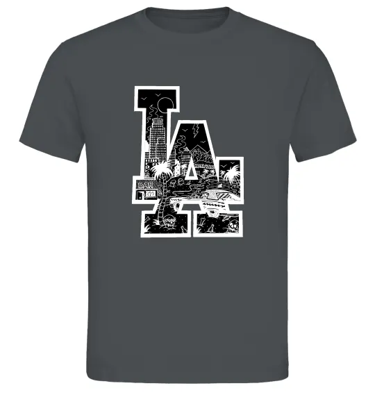 Мужская футболка LA darkside Графит фото