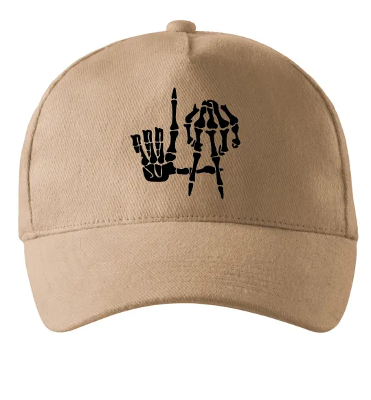 Кепка LA Bones Пісочний фото