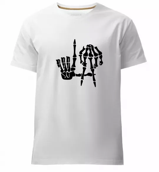 Чоловіча преміум футболка LA Bones Білий фото