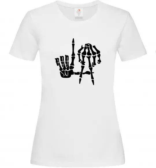 Женская футболка LA Bones Белый фото