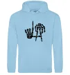 Чоловіча толстовка (худі) LA Bones Блакитний фото