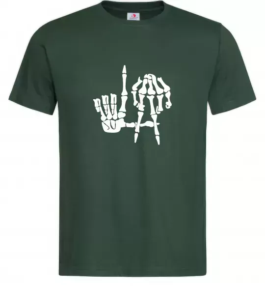 Чоловіча футболка LA Bones Темно-зелений фото