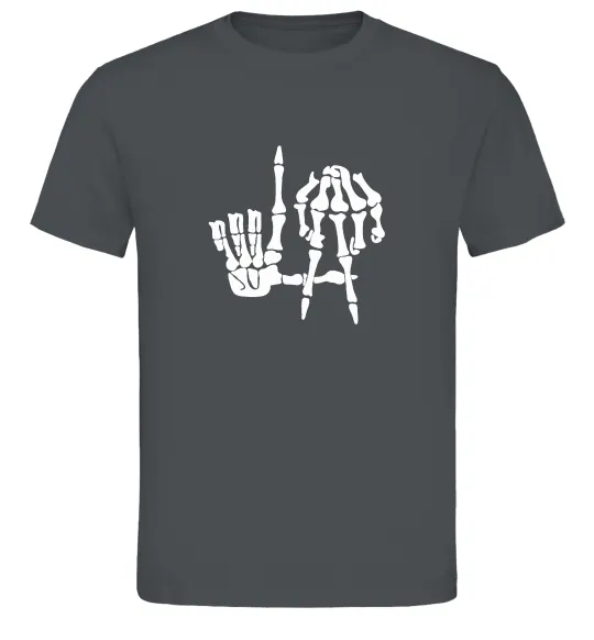 Чоловіча футболка LA Bones Графіт фото