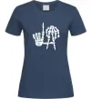 Женская футболка LA Bones Темно-синий фото