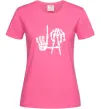 Женская футболка LA Bones Ярко-розовый фото