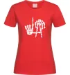 Женская футболка LA Bones Красный фото