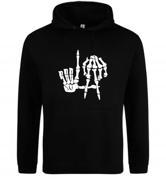 Мужская толстовка (худи) LA Bones Черный фото