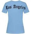 Жіноча футболка Los Angeles спина Блакитний фото