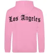Чоловіча толстовка (худі) Los Angeles спина Рожевий фото