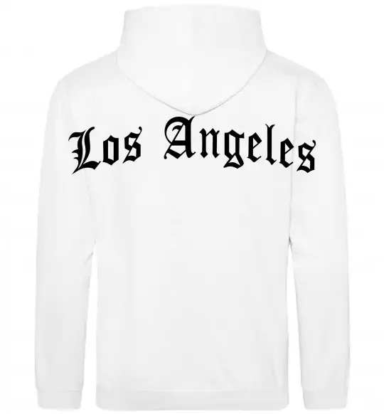 Чоловіча толстовка (худі) Los Angeles спина Білий фото