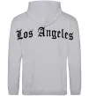 Чоловіча толстовка (худі) Los Angeles спина Сірий меланж фото