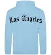 Чоловіча толстовка (худі) Los Angeles спина Блакитний фото