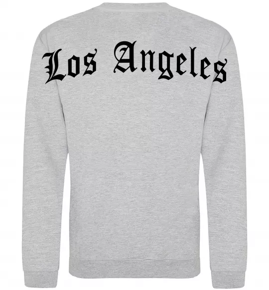 Світшот Los Angeles спина Сірий меланж фото