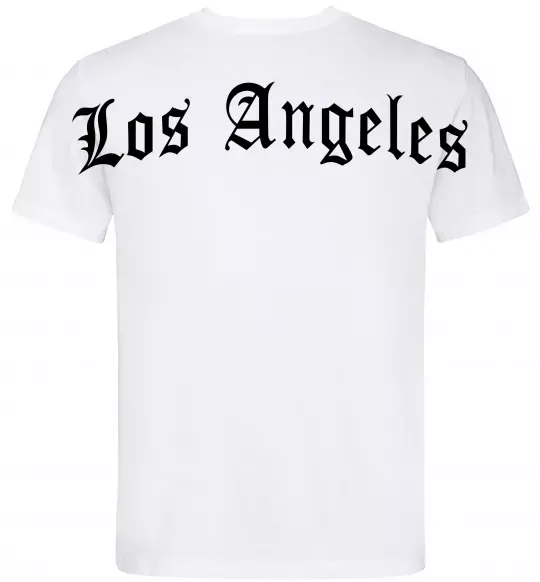 Чоловіча футболка Los Angeles спина Білий фото