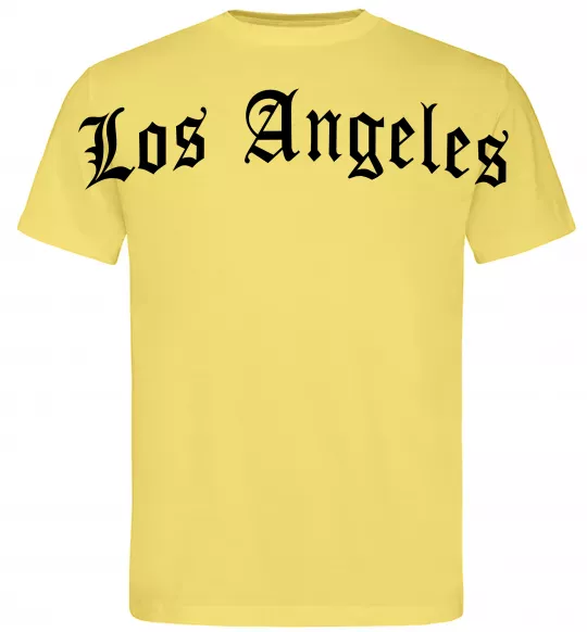 Чоловіча футболка Los Angeles спина Лимонний фото