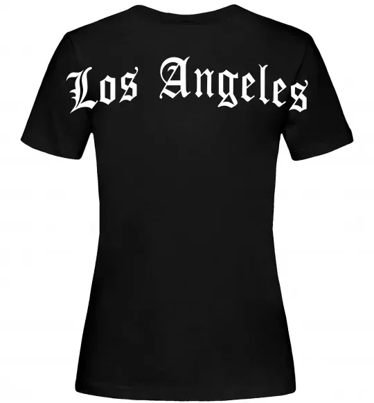 Жіноча футболка Los Angeles спина Чорний фото