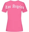 Жіноча футболка Los Angeles спина Яскраво-рожевий фото