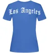 Жіноча футболка Los Angeles спина Яскраво-синій фото
