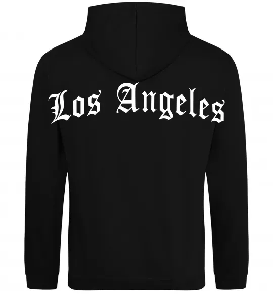 Чоловіча толстовка (худі) Los Angeles спина Чорний фото