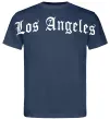 Чоловіча футболка Los Angeles спина Темно-синій фото