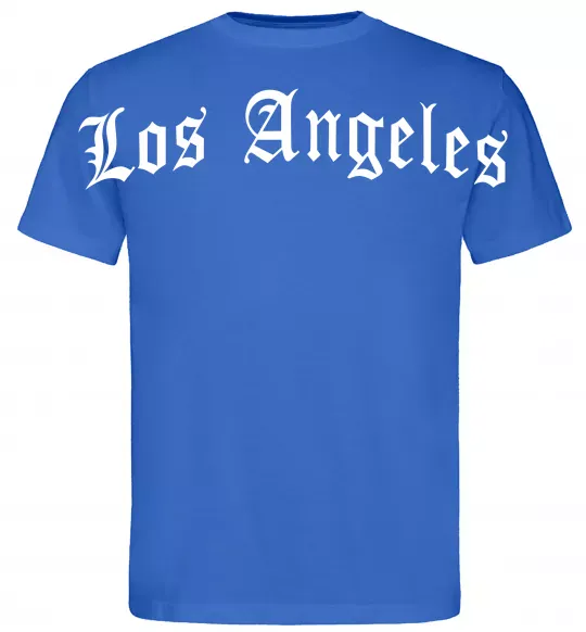Чоловіча футболка Los Angeles спина Яскраво-синій фото