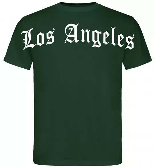 Чоловіча футболка Los Angeles спина Темно-зелений фото