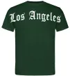 Чоловіча футболка Los Angeles спина Темно-зелений фото