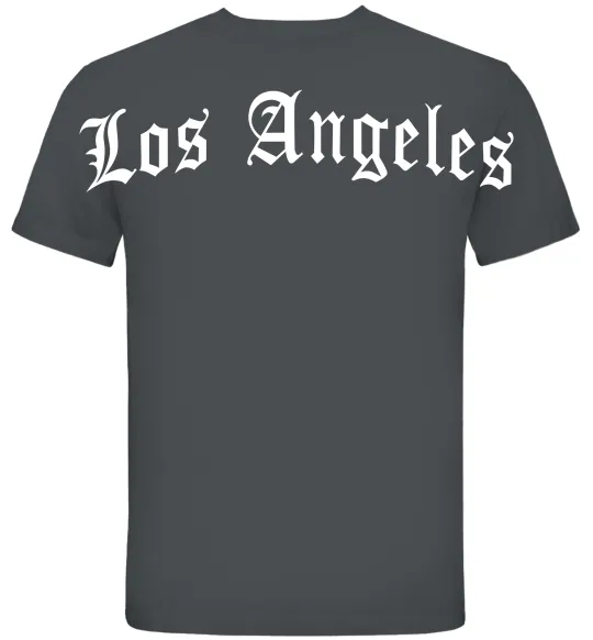 Чоловіча футболка Los Angeles спина Графіт фото